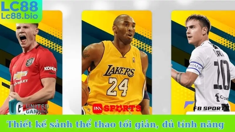 Thiết kế sảnh thể thao tối giản, đầy đủ tính năng